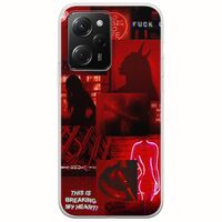 Aesthetic Red Xiaomi Poco X5 Pro 5G Flexible TPU (Διάφανη Σιλικόνη)