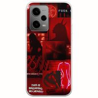Aesthetic Red Xiaomi Poco X5 5G Flexible TPU (Διάφανη Σιλικόνη)