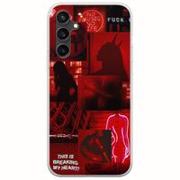 Aesthetic Red Samsung Galaxy S23 FE 5G Flexible TPU (Διάφανη Σιλικόνη)