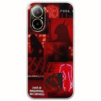 Aesthetic Red Realme C67 4G Flexible TPU (Διάφανη Σιλικόνη)