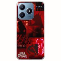 Aesthetic Red Realme C63 Flexible TPU (Διάφανη Σιλικόνη)
