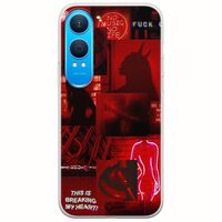 Aesthetic Red OnePlus Nord CE4 Lite 5G Flexible TPU (Διάφανη Σιλικόνη)