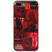 Aesthetic Red iPhone 7 Plus Black TPU (Μαύρη Σιλικόνη)