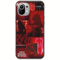 Aesthetic Red Xiaomi Mi 11 Lite / 11 Lite NE / 5G Black TPU (Μαύρη Σιλικόνη)