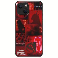 Aesthetic Red iPhone 13 mini Black TPU (Μαύρη Σιλικόνη)