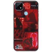 Aesthetic Red Realme C21Y / Realme C25Y Black TPU (Μαύρη Σιλικόνη)