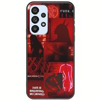 Aesthetic Red Samsung Galaxy A53 5G Black TPU (Μαύρη Σιλικόνη)