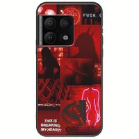 Aesthetic Red OnePlus 10 Pro Black TPU (Μαύρη Σιλικόνη)