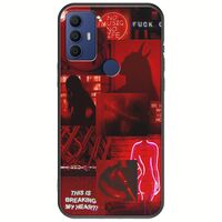 Aesthetic Red TCL 305 / 306 / 30E / 30SE Black TPU (Μαύρη Σιλικόνη)