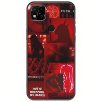 Aesthetic Red Xiaomi Redmi 10A Black TPU (Μαύρη Σιλικόνη)