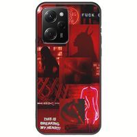Aesthetic Red Xiaomi Poco X5 Pro 5G Black TPU (Μαύρη Σιλικόνη)