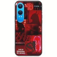 Aesthetic Red OnePlus Nord CE4 Lite 5G Black TPU (Μαύρη Σιλικόνη)