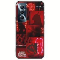 Aesthetic Red Realme C65 4G Black TPU (Μαύρη Σιλικόνη)