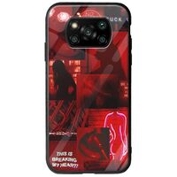 Aesthetic Red Xiaomi Poco X3 NFC / X3 Pro Groove TPU (Tempered Glass και TPU)