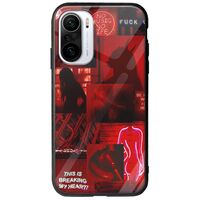 Aesthetic Red Xiaomi Poco F3 Groove TPU (Tempered Glass και TPU)