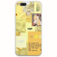 Aesthetic Yellow Xiaomi Mi A1 / Mi 5X Flexible TPU (Διάφανη Σιλικόνη)