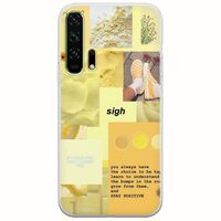 Aesthetic Yellow Huawei Honor 20 Pro Flexible TPU (Διάφανη Σιλικόνη)