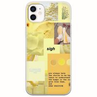 Aesthetic Yellow iPhone 12 mini Flexible TPU (Διάφανη Σιλικόνη)
