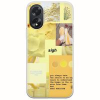 Aesthetic Yellow Oppo A18 4G Flexible TPU (Διάφανη Σιλικόνη)