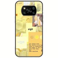 Aesthetic Yellow Xiaomi Poco X3 NFC / X3 Pro Black TPU (Μαύρη Σιλικόνη)