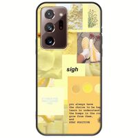 Aesthetic Yellow Samsung Galaxy Note 20 Ultra Black TPU (Μαύρη Σιλικόνη)