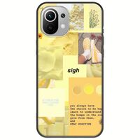 Aesthetic Yellow Xiaomi Mi 11 Lite / 11 Lite NE / 5G Black TPU (Μαύρη Σιλικόνη)