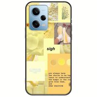 Aesthetic Yellow Xiaomi Redmi Note 12 4G Black TPU (Μαύρη Σιλικόνη)