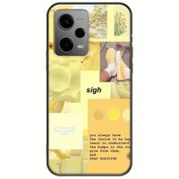 Aesthetic Yellow Xiaomi Poco X5 5G Black TPU (Μαύρη Σιλικόνη)