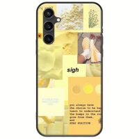 Aesthetic Yellow Samsung Galaxy S23 FE 5G Black TPU (Μαύρη Σιλικόνη)