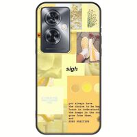 Aesthetic Yellow Oppo A79 5G Black TPU (Μαύρη Σιλικόνη)