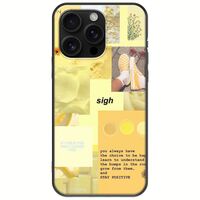 Aesthetic Yellow iPhone 16 Pro Max Black TPU (Μαύρη Σιλικόνη)