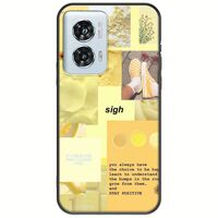 Aesthetic Yellow Motorola Edge 50 Fusion 5G Black TPU (Μαύρη Σιλικόνη)