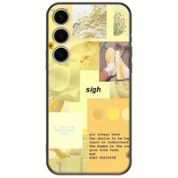 Aesthetic Yellow Samsung Galaxy S25+ 5G Black TPU (Μαύρη Σιλικόνη)