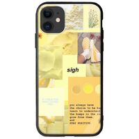 Aesthetic Yellow iPhone 11 Groove TPU (Tempered Glass και TPU)