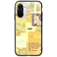Aesthetic Yellow Xiaomi Poco F3 Groove TPU (Tempered Glass και TPU)