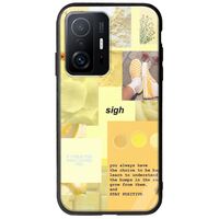 Aesthetic Yellow Xiaomi 11T / 11T Pro Groove TPU (Tempered Glass και TPU)