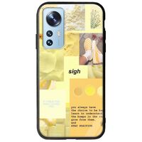 Aesthetic Yellow Xiaomi 12 / 12X Groove TPU (Tempered Glass και TPU)