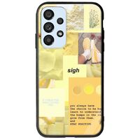 Aesthetic Yellow Samsung Galaxy A53 5G Groove TPU (Tempered Glass και TPU)
