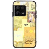 Aesthetic Yellow OnePlus 10 Pro Groove TPU (Tempered Glass και TPU)