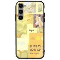 Aesthetic Yellow Samsung Galaxy S23 Plus 5G Groove TPU (Tempered Glass και TPU)