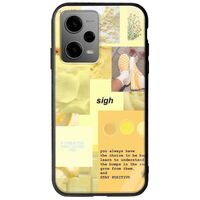 Aesthetic Yellow Xiaomi Redmi Note 12 5G Groove TPU (Tempered Glass και TPU)