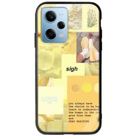 Aesthetic Yellow Xiaomi Redmi Note 12 4G Groove TPU (Tempered Glass και TPU)