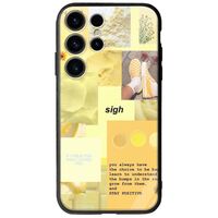 Aesthetic Yellow Samsung Galaxy S24 Ultra 5G Groove TPU (Tempered Glass και TPU)