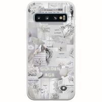 Aesthetic White Samsung Galaxy S10 Flexible TPU (Διάφανη Σιλικόνη)