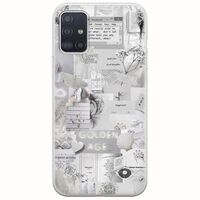 Aesthetic White Samsung Galaxy A71 Flexible TPU (Διάφανη Σιλικόνη)