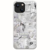 Aesthetic White iPhone 13 mini Flexible TPU (Διάφανη Σιλικόνη)