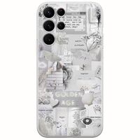 Aesthetic White Samsung Galaxy S22 Ultra Flexible TPU (Διάφανη Σιλικόνη)