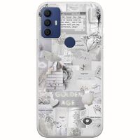 Aesthetic White TCL 305 / 306 / 30E / 30SE Flexible TPU (Διάφανη Σιλικόνη)