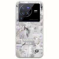 Aesthetic White Vivo X80 Pro Flexible TPU (Διάφανη Σιλικόνη)