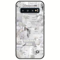Aesthetic White Samsung Galaxy S10 Black TPU (Μαύρη Σιλικόνη)